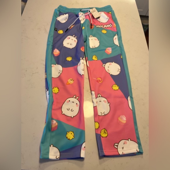 FRESH Hoods tracks pants. Super cute! Size XL. Artist Collab. Wish they fit me! - Picture 2 of 4